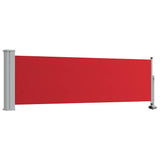 Tenda Laterale Retrattile per Patio 80x300 cm Rosso