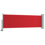 Tenda Laterale Retrattile per Patio 80x300 cm Rosso