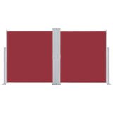 Tenda da Sole Laterale Retrattile Rossa 160x600 cm