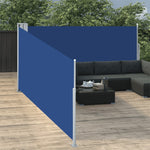 Tenda da Sole Laterale Retrattile Blu 120x1000 cm