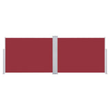 Tenda da Sole Laterale Retrattile Rossa 120x1000 cm