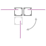 Tenda da Sole Laterale Retrattile Rossa 120x1000 cm