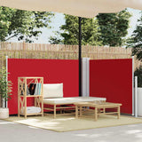 Tenda da Sole Laterale Retrattile Rossa 120x1000 cm