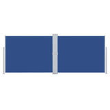 Tenda da Sole Laterale Retrattile Blu 140x1000 cm