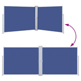 Tenda da Sole Laterale Retrattile Blu 140x1000 cm