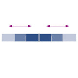 Tenda da Sole Laterale Retrattile Blu 140x1000 cm