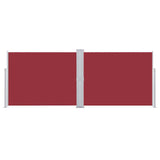 Tenda Laterale Retrattile Rossa 140x1000 cm