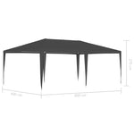 Gazebo Professionale 4x6 m Antracite 90 g/m