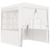 Gazebo Professionale con Pareti 2x2 m Bianco 90 g/m