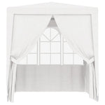 Gazebo Professionale con Pareti 2x2 m Bianco 90 g/m