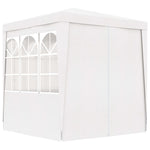 Gazebo Professionale con Pareti 2x2 m Bianco 90 g/m