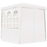 Gazebo Professionale con Pareti 2x2 m Bianco 90 g/m