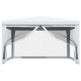Tendone per Feste con 4 Pareti in Rete 4x4 m Bianco