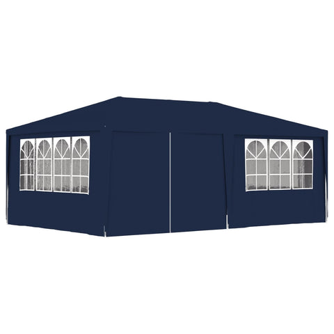 Gazebo Professionale con Pareti 4x6 m Blu 90 g/m