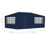 Gazebo Professionale con Pareti 4x6 m Blu 90 g/m