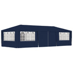 Gazebo Professionale con Pareti 4x9 m Blu 90 g/m