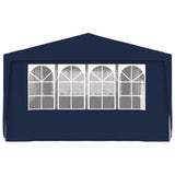 Gazebo Professionale con Pareti 4x9 m Blu 90 g/m