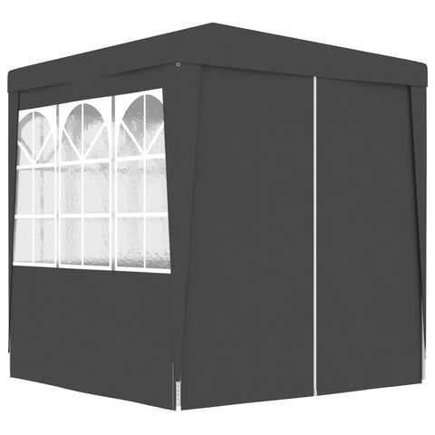 Gazebo Professionale con Pareti 2x2 m Antracite 90 g/m