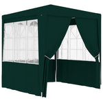 Gazebo Professionale con Pareti 2x2 m Verde 90 g/m