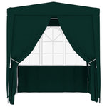 Gazebo Professionale con Pareti 2x2 m Verde 90 g/m