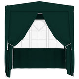 Gazebo Professionale con Pareti 2x2 m Verde 90 g/m