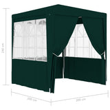 Gazebo Professionale con Pareti 2x2 m Verde 90 g/m