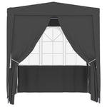 Gazebo Professionale con Pareti 2,5x2,5 m Antracite 90 g/m