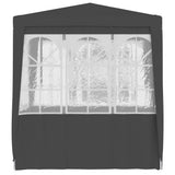 Gazebo Professionale con Pareti 2,5x2,5 m Antracite 90 g/m