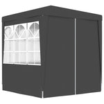 Gazebo Professionale con Pareti 2,5x2,5 m Antracite 90 g/m