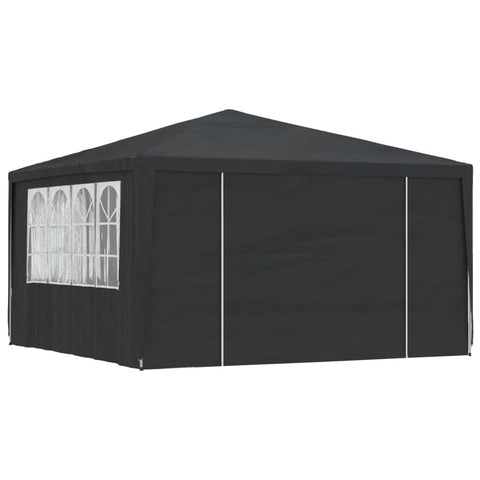 Gazebo Professionale con Pareti 4x4 m Antracite 90 g/m