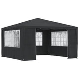 Gazebo Professionale con Pareti 4x4 m Antracite 90 g/m