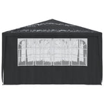 Gazebo Professionale con Pareti 4x4 m Antracite 90 g/m