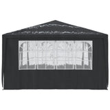 Gazebo Professionale con Pareti 4x4 m Antracite 90 g/m