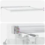 Tenda da Sole Bianco 4,5  3 m Metallo