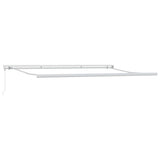 Tenda da Sole Bianco 5 x 3 m Metallo