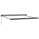 Tenda da Sole Antracite 3 x 2,5 m Metallo