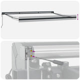 Struttura della tenda Antracite 400  300 cm Alluminio
