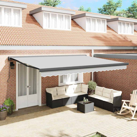 Tenda da Sole Antracite 4,5  3 m Metallo