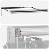 Tenda da Sole Antracite 4,5  3 m Metallo