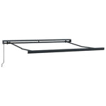 Tenda da Sole Antracite 3,5 x 2,5 m Metallo