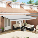 Tenda da Sole Antracite 4,5  3 m Metallo