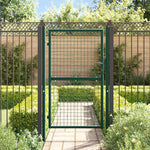 Cancello per Recinzione in Acciaio 100x150 cm Verde