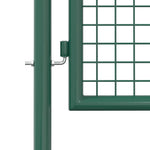 Cancello per Recinzione in Acciaio 100x150 cm Verde