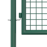 Cancello per Recinzione in Acciaio 100x150 cm Verde