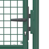 Cancello per Recinzione in Acciaio 100x150 cm Verde