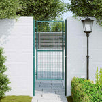 Cancello per Recinzione in Acciaio 100x175 cm Verde