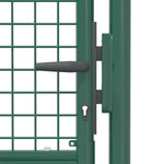 Cancello per Recinzione in Acciaio 100x175 cm Verde