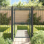 Cancello da giardino in rete di acciaio zincato 100x150 cm grigio