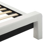 Struttura del letto Bianco e Nero 120 x 200 cm Pelle Sintetica