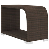 Set Divani da Giardino 8 pz con Cuscini in Polyrattan Marrone